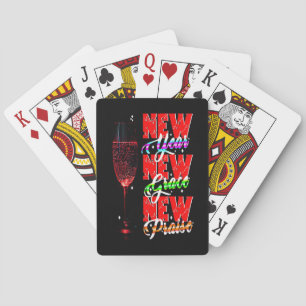 Nieuwjaar New Grace New Praise Pokerkaarten