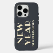 Nieuwjaar Nieuw Begin Inspirerend Typografie Case-Mate iPhone Case (Achterkant)