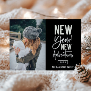 Nieuwjaar nieuwe avonturen Fotovakantie-Kaart Feestdagenkaart