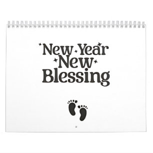 Nieuwjaar Nieuwe Blessings Nieuwjaar Zwanger Mama Kalender