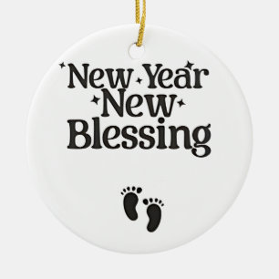 Nieuwjaar Nieuwe Blessings Nieuwjaar Zwanger Mama Keramisch Ornament