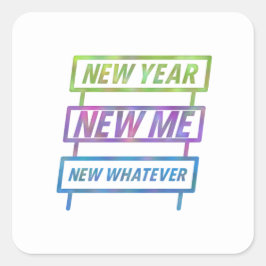 Nieuwjaar, Nieuwe ik, Nieuwe wat Sticker