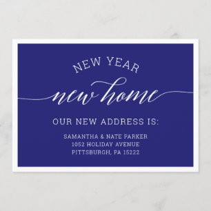 Nieuwjaar Nieuwe mededeling over de verplaatsing Kaart