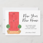 Nieuwjaar nieuwe mededeling over thuisbeweging aankondiging (Voorkant)