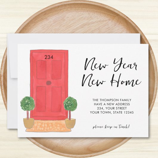 Nieuwjaar nieuwe mededeling over thuisbeweging aankondiging