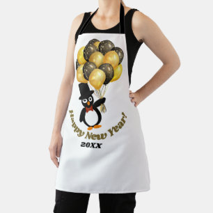 Nieuwjaar Penguin All-over print Schort