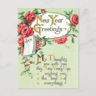 Nieuwjaar Post Kaart