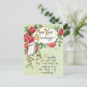 Nieuwjaar Post Kaart (Staand voorkant)