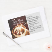 Nieuwjaar pot van verslaafden rechthoekige sticker (Envelop)