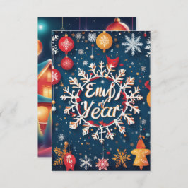 Nieuwjaar Print Kaart