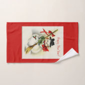  nieuwjaar Snowman Handdoeken (Handdoek)