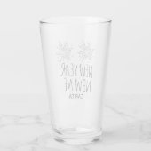 Nieuwjaar van de speciale Glass Cup Glas (Achterkant)
