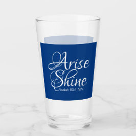 Nieuwjaar van het Inspirerend Arise en Shine Faith Glas