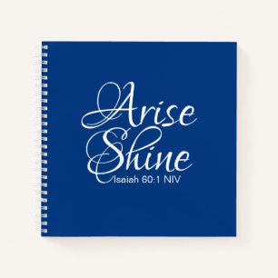 Nieuwjaar van het Inspirerend Arise en Shine Faith Notitieboek