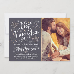 Nieuwjaar Zwangerschap 2018 Feestdagenkaart