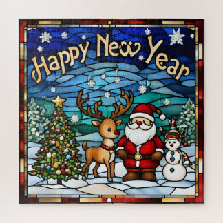 nieuwjaars kinderpuzzel legpuzzel