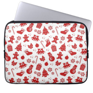 Nieuwjaars patroon laptop sleeve