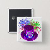 Nieuwjaars Pet en de Button van de Brandwerken (Voorkant /achterkant)