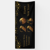 Nieuwjaarsbanner 2025 spandoek (Verticaal)