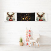 nieuwjaarsbanner zwart goud spandoek (Insitu)