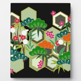 Nieuwjaarsdag Japanse stijl Fotoplaat