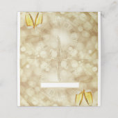 Nieuwjaarsdag met champagnebril (Buitenkant ongevouwen)