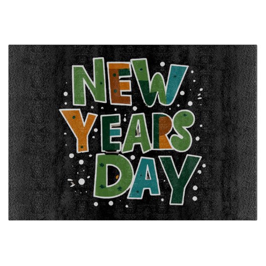 Nieuwjaarsdag Snijplank (Voorkant)