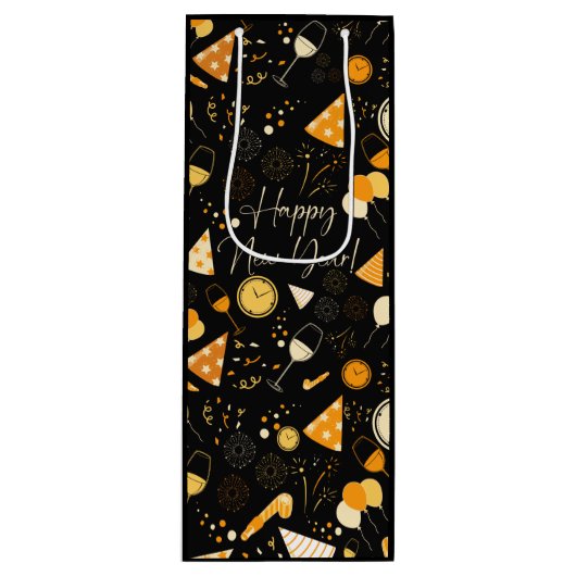 Nieuwjaarsdag Wijn Cadeautas (Voorkant)