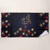 Nieuwjaarse keukenhanddoek strandlaken (Voorkant)