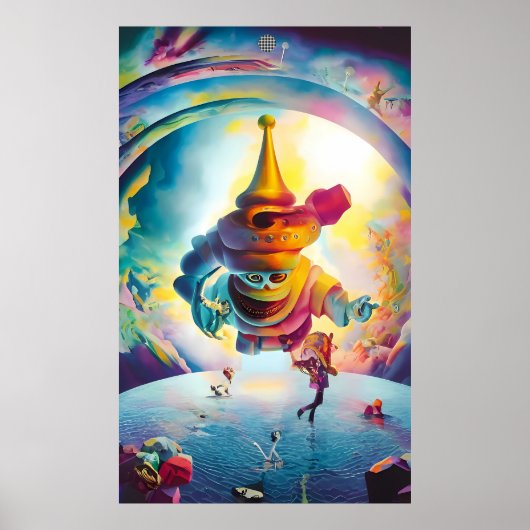 Nieuwjaarsfeest monster poster (Voorkant)