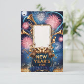 Nieuwjaarsfeest Uitnodigingskaart Kaart (Staand voorkant)
