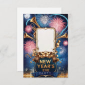 Nieuwjaarsfeest Uitnodigingskaart Kaart (Voorkant / Achterkant)