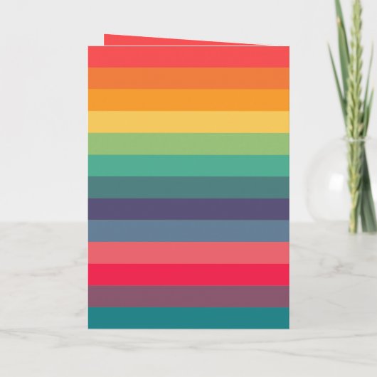 Nieuwjaarsfeestdag Kaart moderne boogvormende rege (Achterkant)