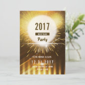 Nieuwjaarsfeestflyer | 2017 NYE Eve Kaart (Staand voorkant)