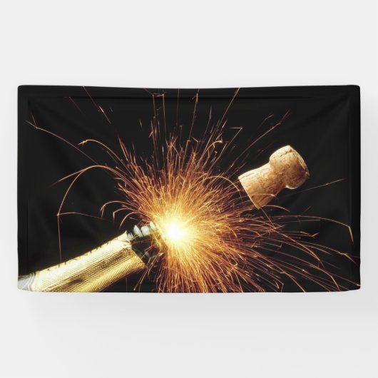 nieuwjaarsfles spandoek (Horizontaal)