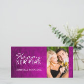 Nieuwjaarsfotokaarten Feestdagenkaart (Staand voorkant)