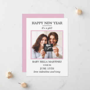 Nieuwjaarsfoto's Zwangerschap Aankondiging