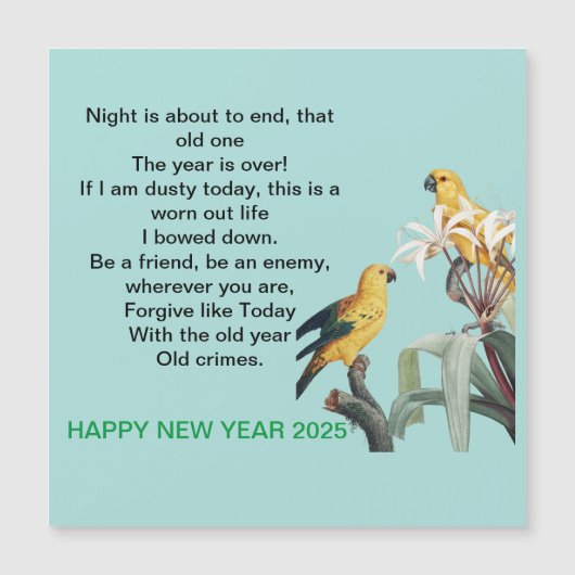 Nieuwjaarsgeschenk 2025 (Voorkant)