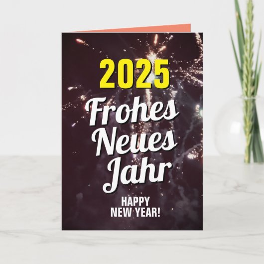 Nieuwjaarskaart 2025 | verzenden per sms | feestdagen kaart (Voorkant)