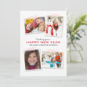 Nieuwjaarskaart Feestdagenkaart (Staand voorkant)