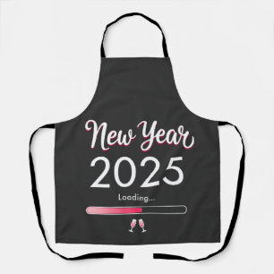 Nieuwjaarslading 2025 Gelukkig Nieuwjaar Kerstmis Schort