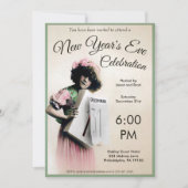   nieuwjaarspartij kaart (Voorkant)