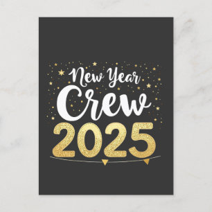 Nieuwjaarsploeg 2025 Neven en nichten Familie Matc Aankondigingskaart