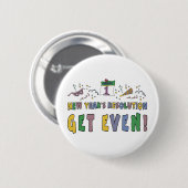 Nieuwjaarsresoluties Funny Gift Ronde Button 5,7 Cm (Voorkant /achterkant)