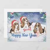 Nieuwjaarsviering Feestdagenkaart (Voorkant / Achterkant)