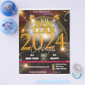 Nieuwjaarsviering Flyer- 2024 Kerstmis (Enkel)