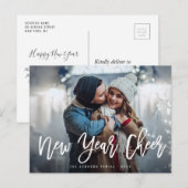 NIEUWJAARSWENSEN | Wenskaart voor penseelscript Briefkaart (Voorkant / Achterkant)