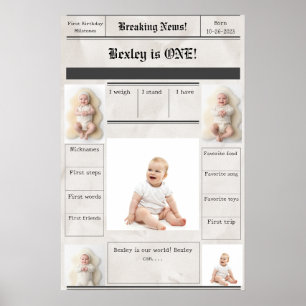 Nieuws eerste mijlpalen poster