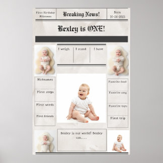 Nieuws eerste mijlpalen poster