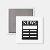 Nieuws koppen magneet (Voorkant / Achterkant)